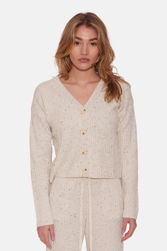 Beatrice Ribbed Cardigan Aspen