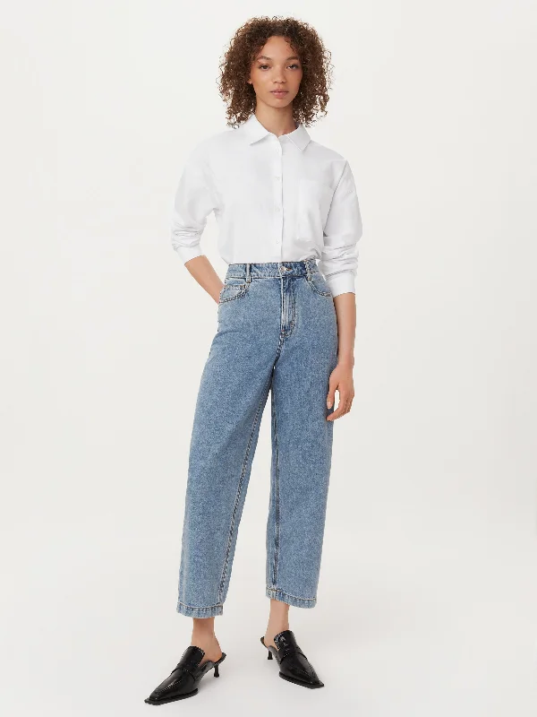 The Janis Wide Balloon Jean in Light Wash