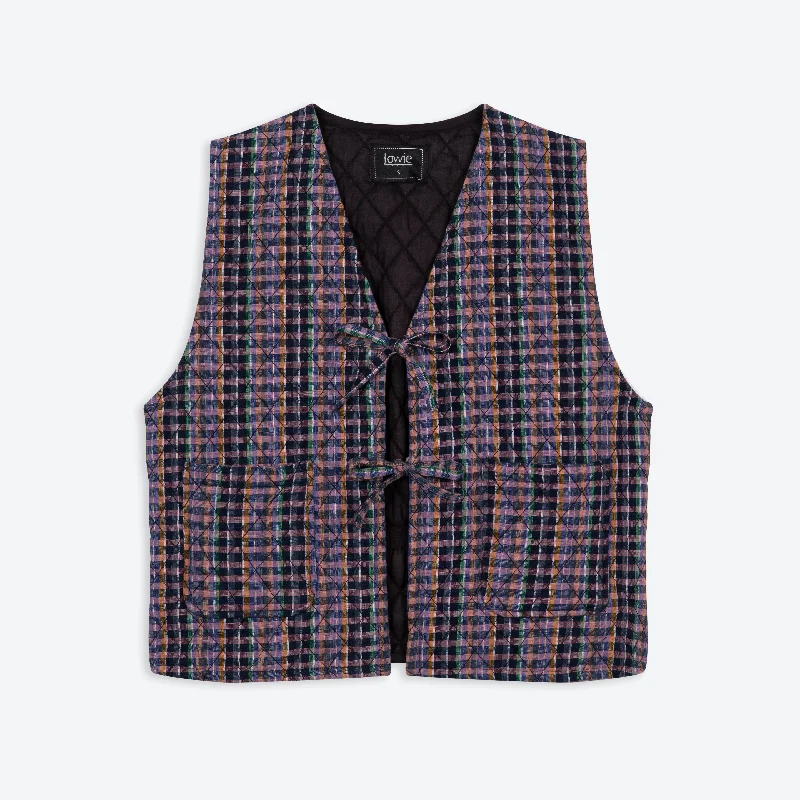 Lowie Heather Check Gilet