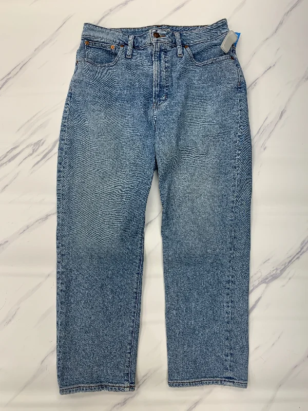 Jeans Cropped By Madewell In Blue Denim, Size: 10p