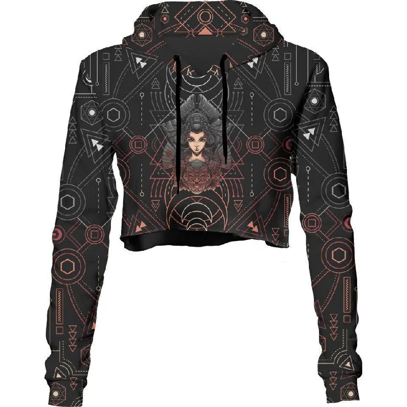 Neo Geisha Crop Hoodie