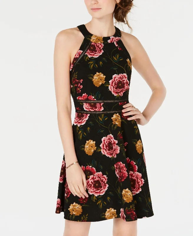 Bcx Juniors Floral Fit Flare Dress