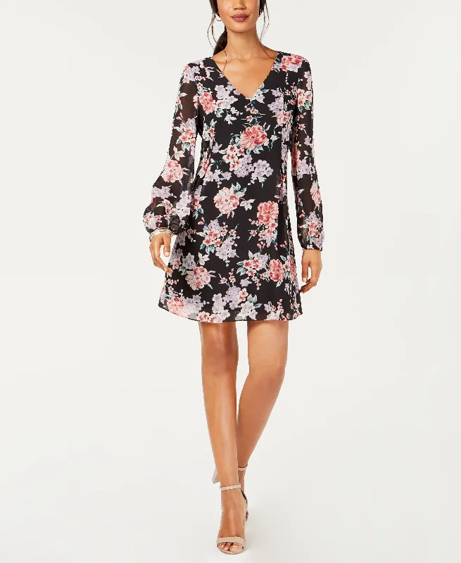 Floral Print Shift Dress