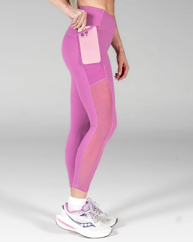 Lux Ultra Mesh 7/8 Leggings - Fuchsia