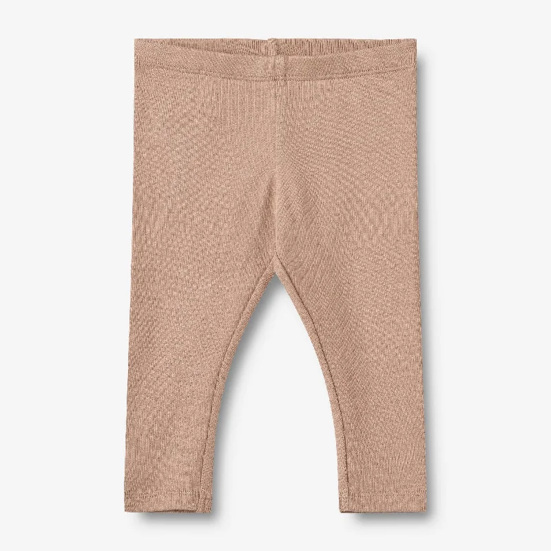 Rib Leggings Maddy | Baby - nougat rose