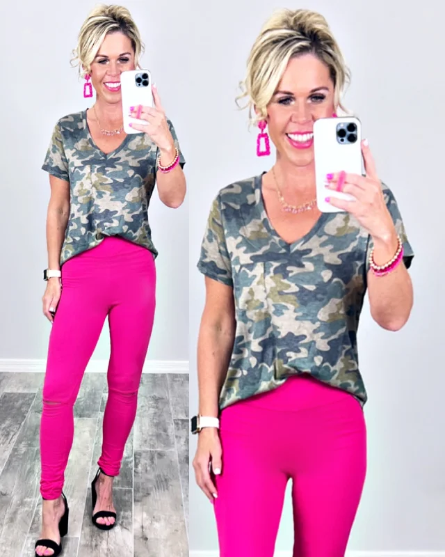 Casual in Camo Top - Light