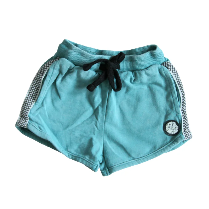 Teal Yin Yang Acid Wash Little Surfer Dude Cotton Lounge Shorts