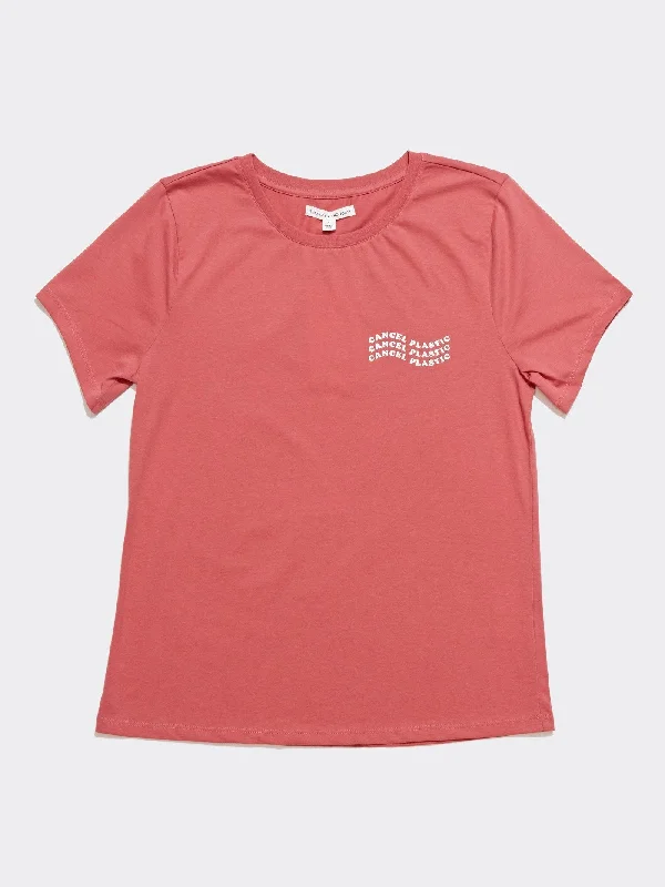 Women's Invincible Wavy Cancel Plastic Tee